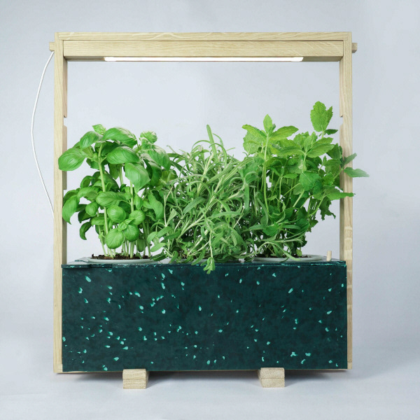 Grøn plantekasse lavet af virksomheden Nordic Grow