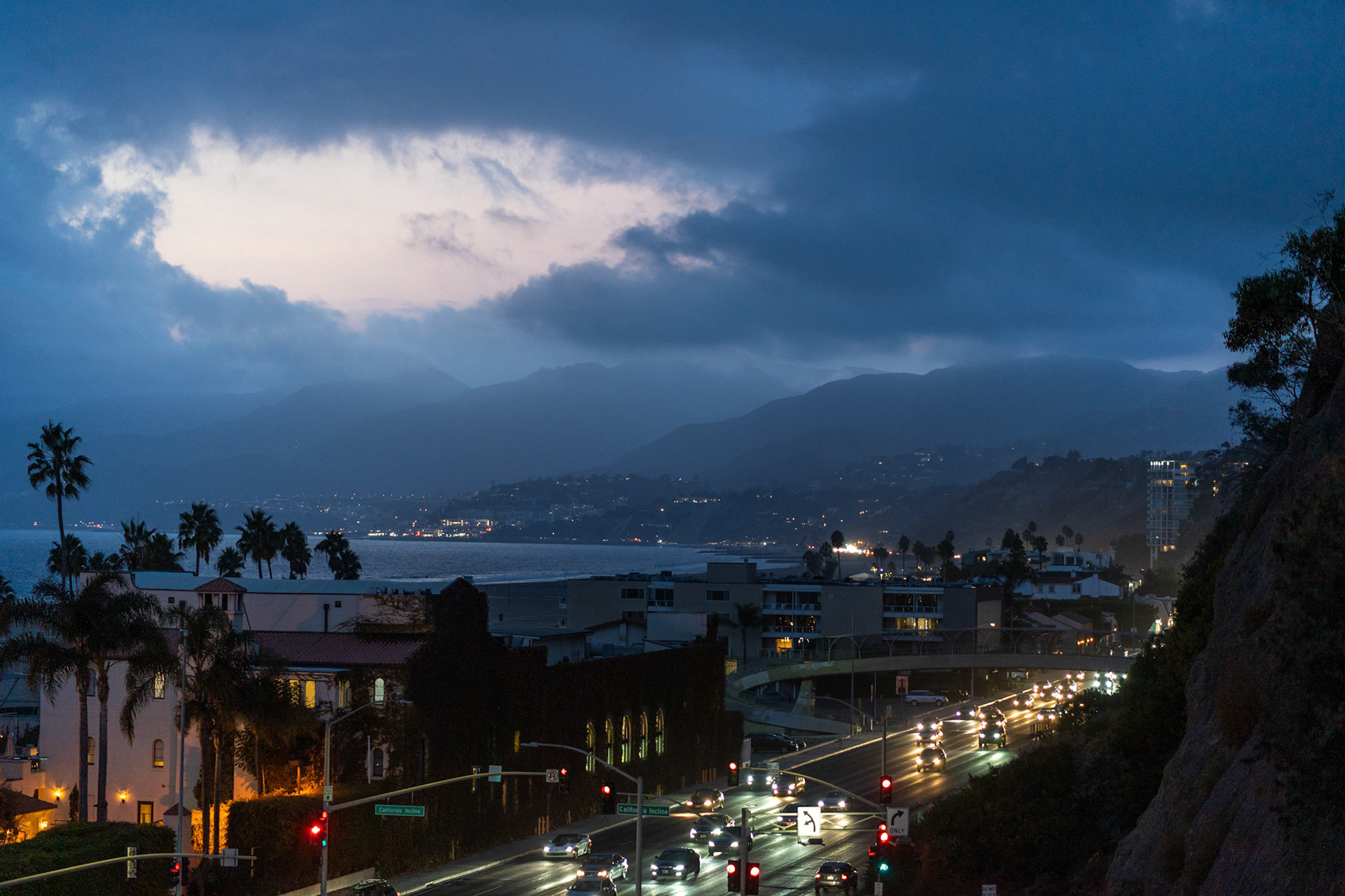 View to Malibu, Santa Monica, CA. 2019.
