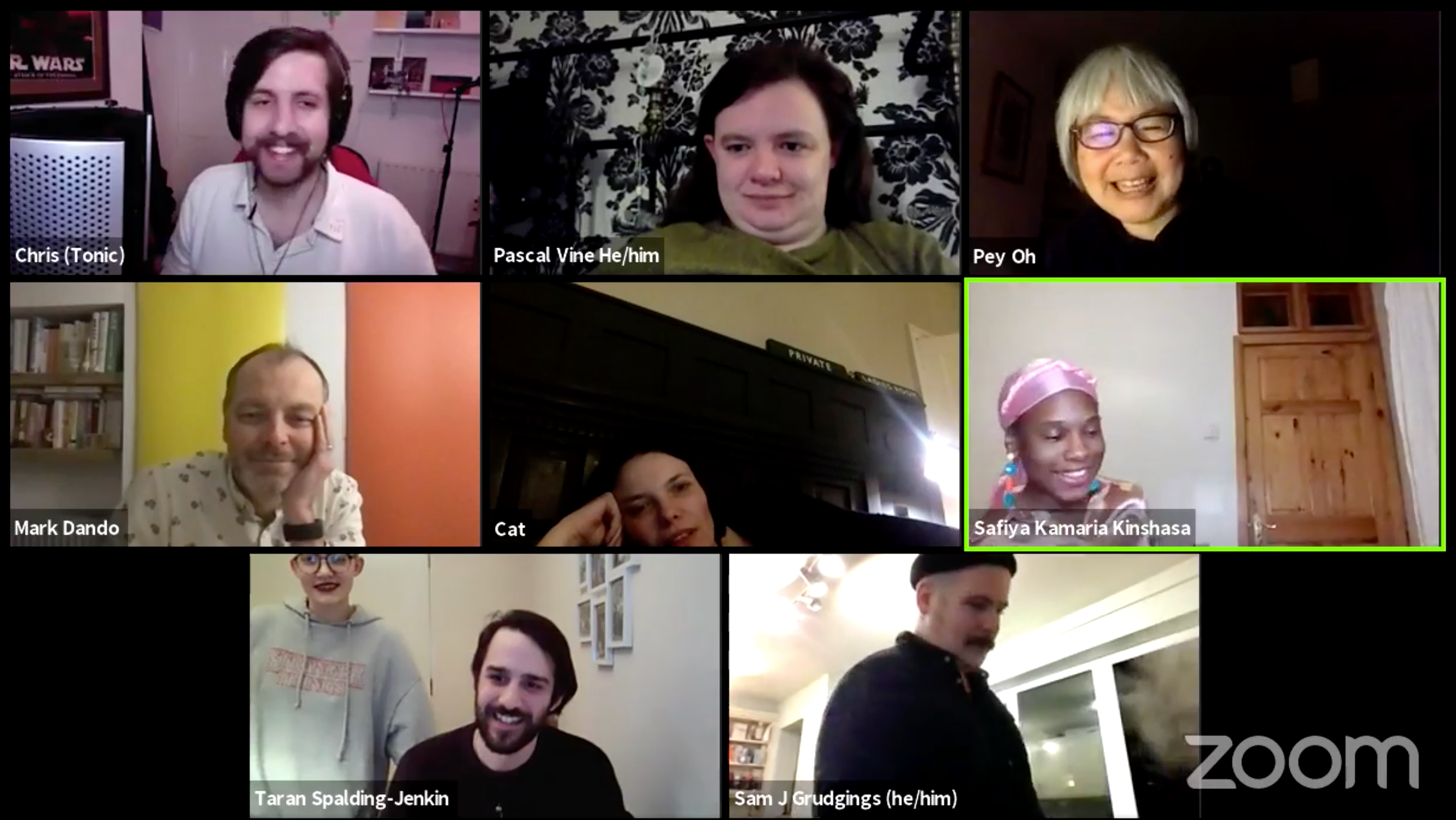 Poets and musicians join forces on Zoom during lockdown.