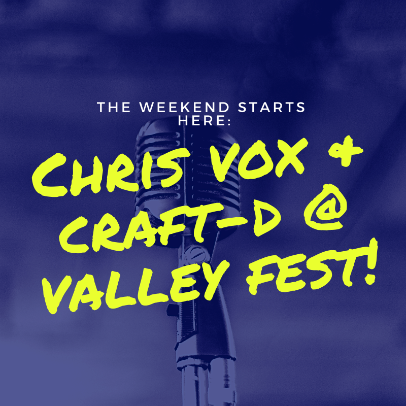 Summer-themed fonts and colour palette for duo performance at music festival, Valley Fest.