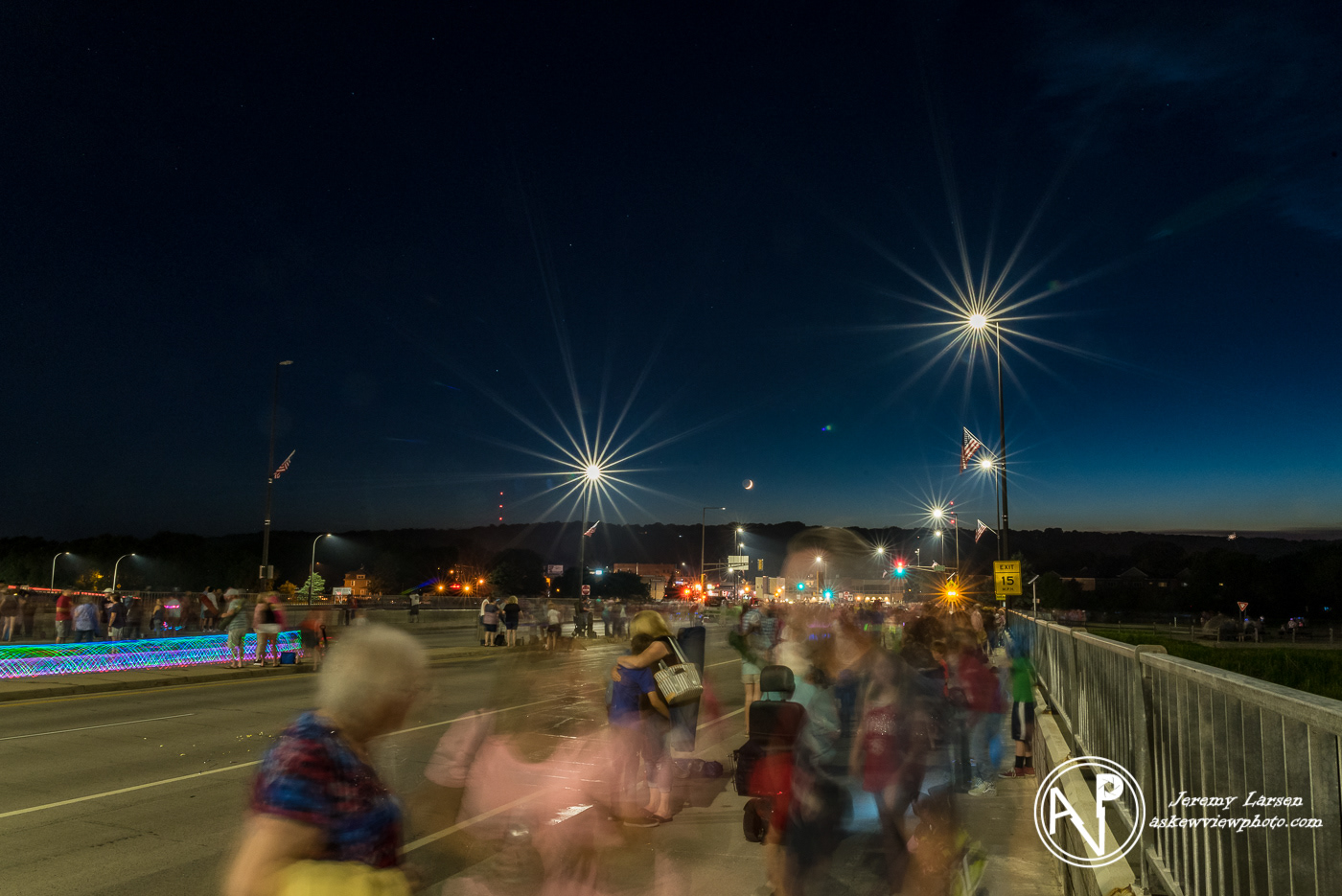 Crowd Leaving after the Fireworks Display
