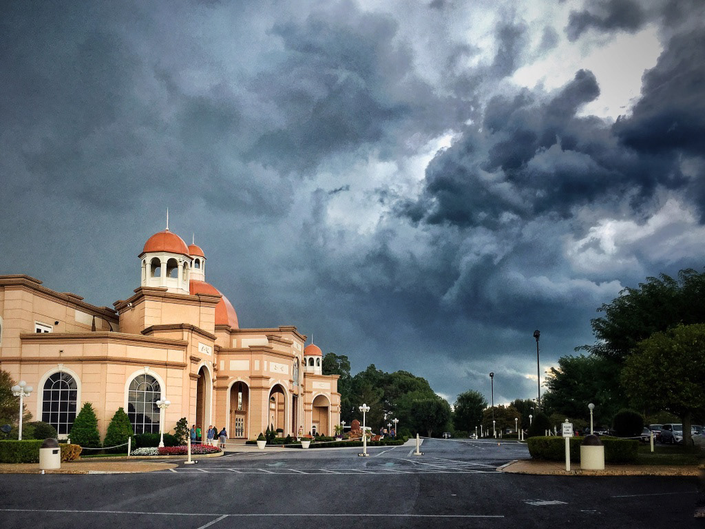 Storm at Sight & Sound, Strasburg, Pennsylvania