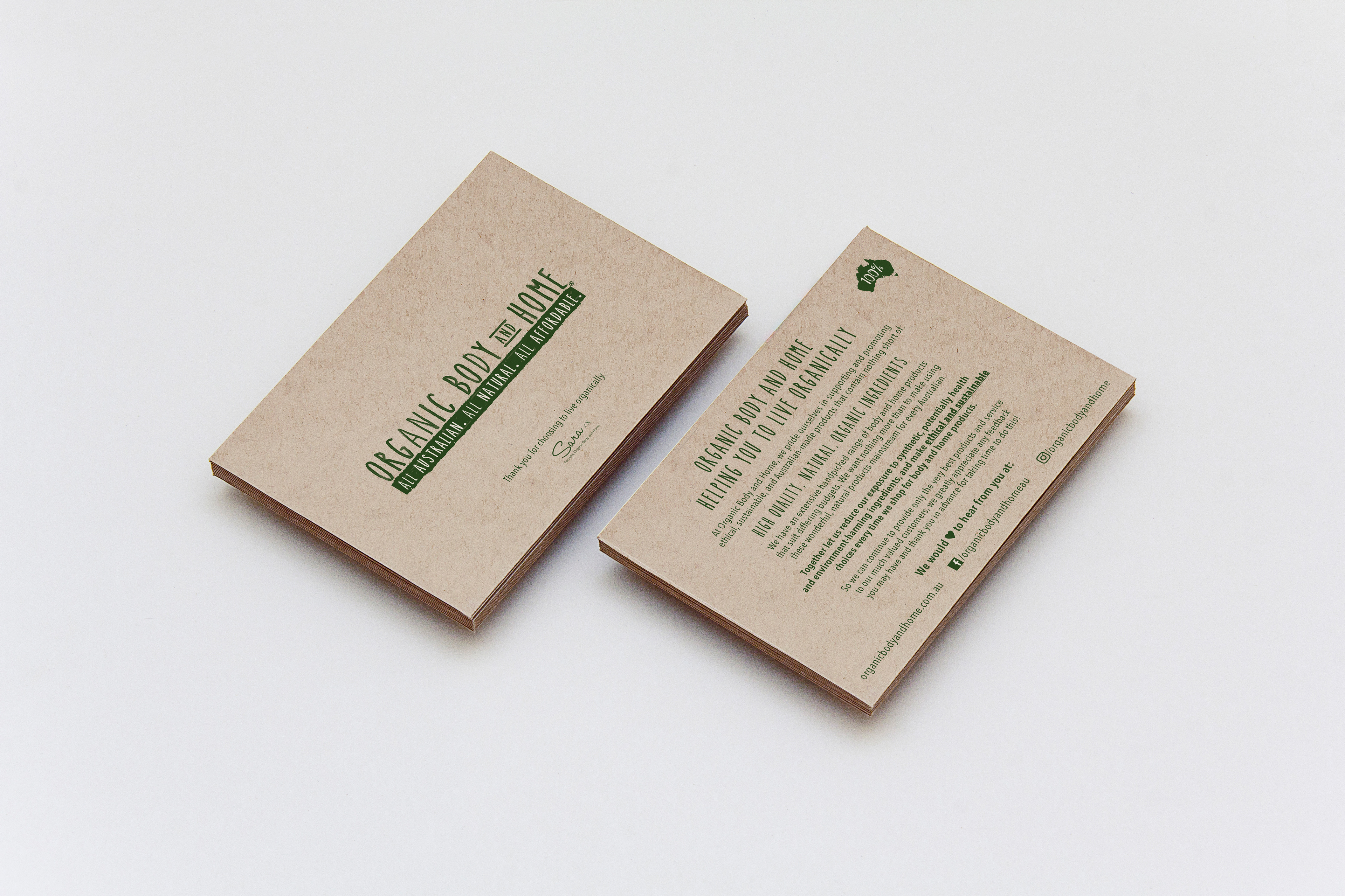 Organic Body and Home Advertising Flyer