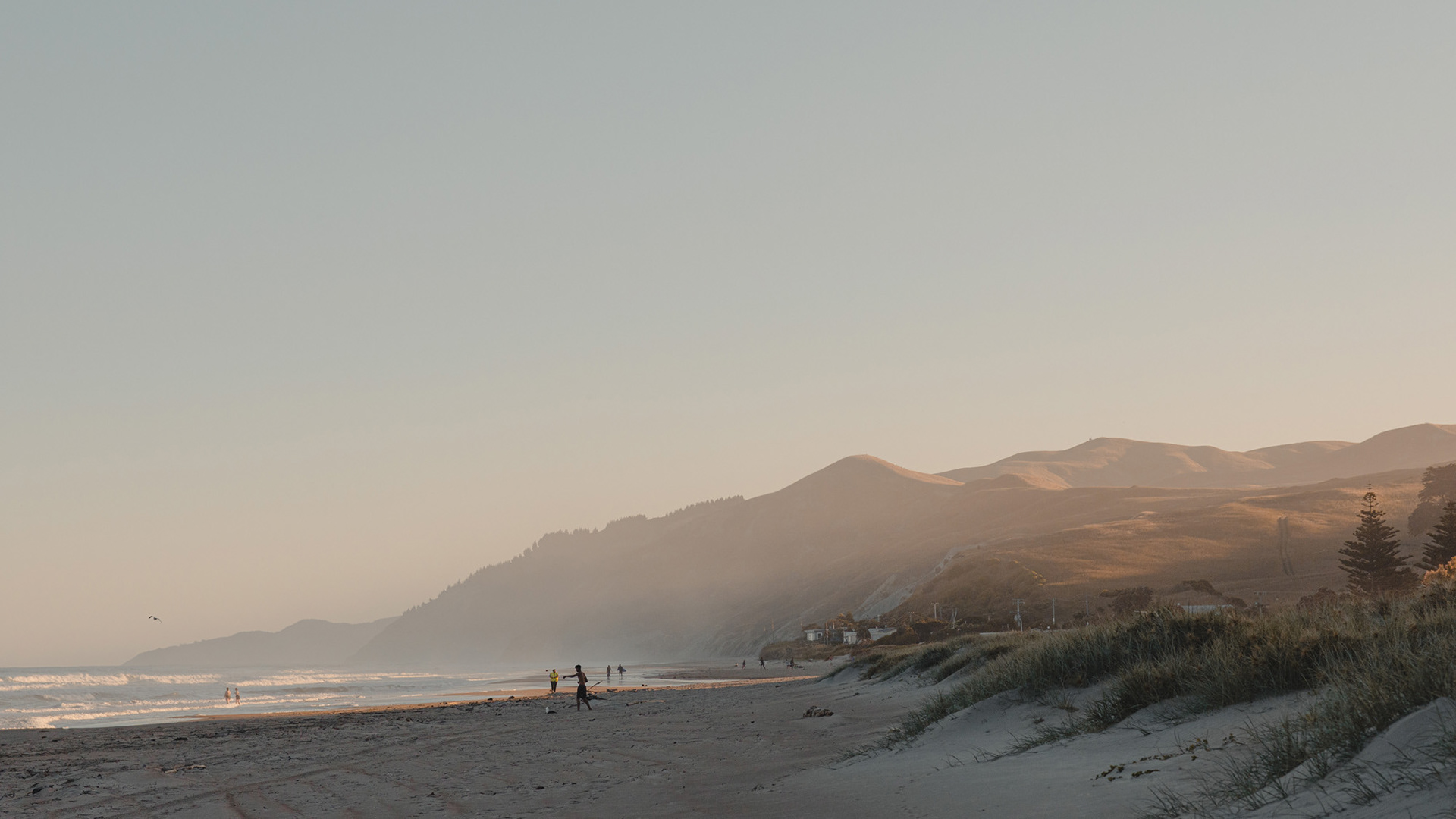Early evening light at Ocean Beach, Hawke's Bay