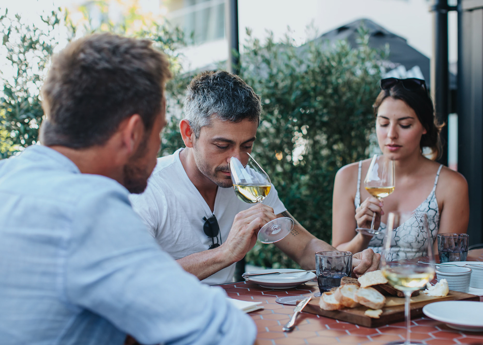 Wine tasting at Smith and Sheth in Haveock North