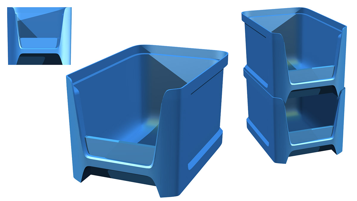 Eric Stoddard Metal Parts Storage Bins