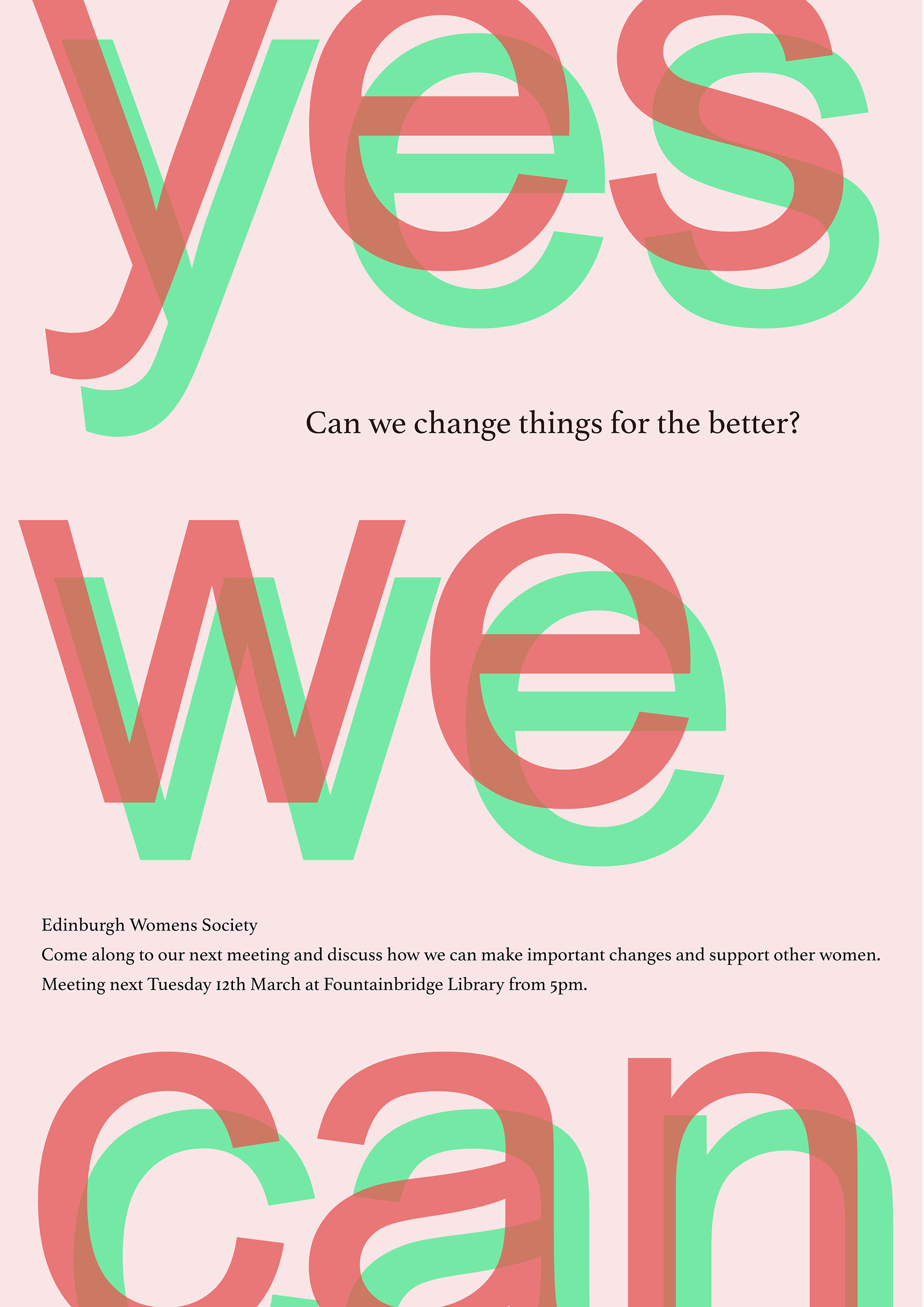 Edinburgh Women's Society Event Poster 2020