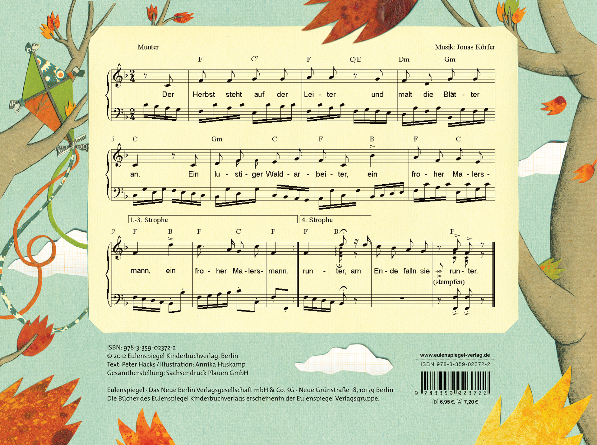 Annika Huskamp Illustration Der Herbst Steht Auf Der Leiter Children S Book