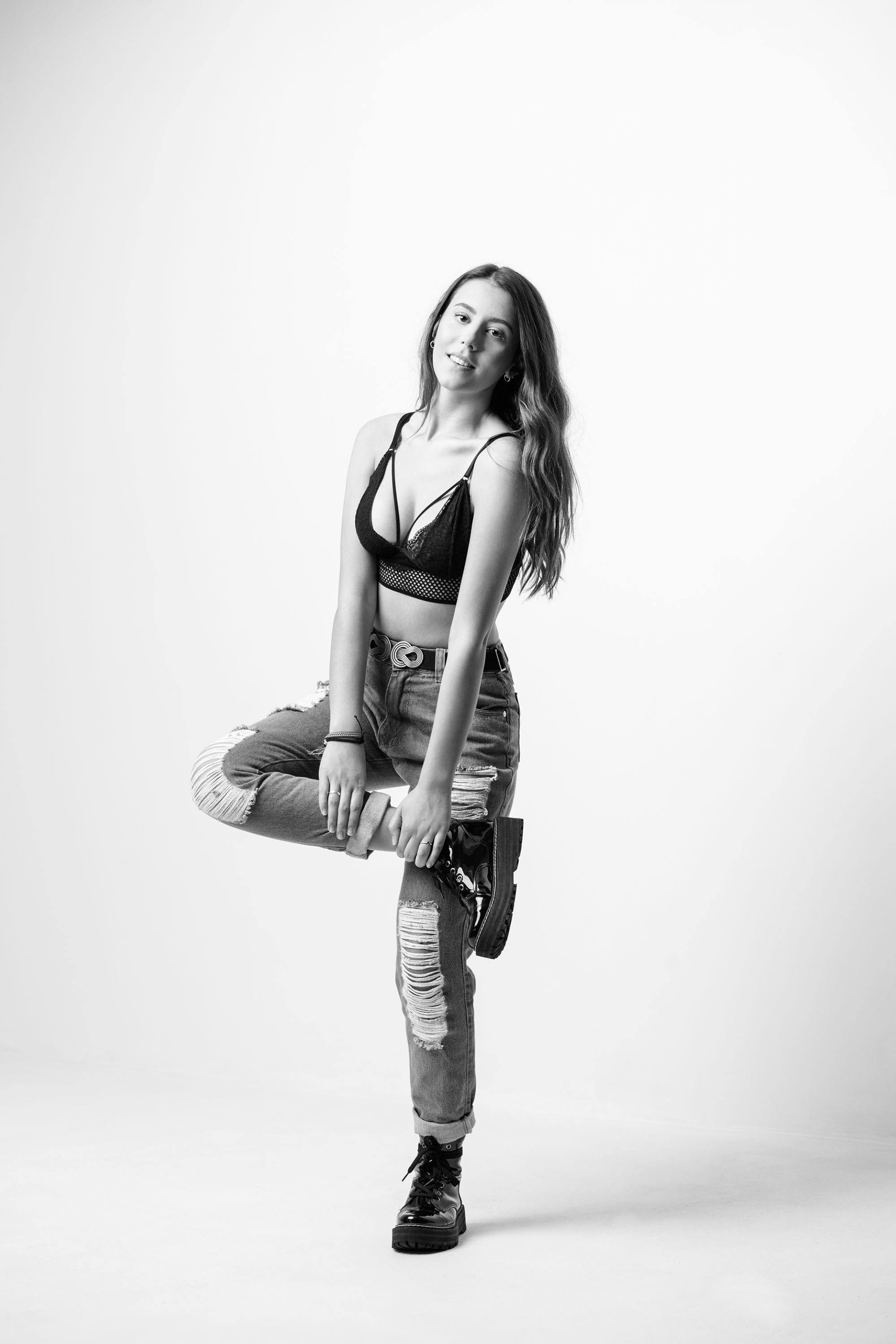 Ensaio fotográfico feminino em estúdio, Videira/SC