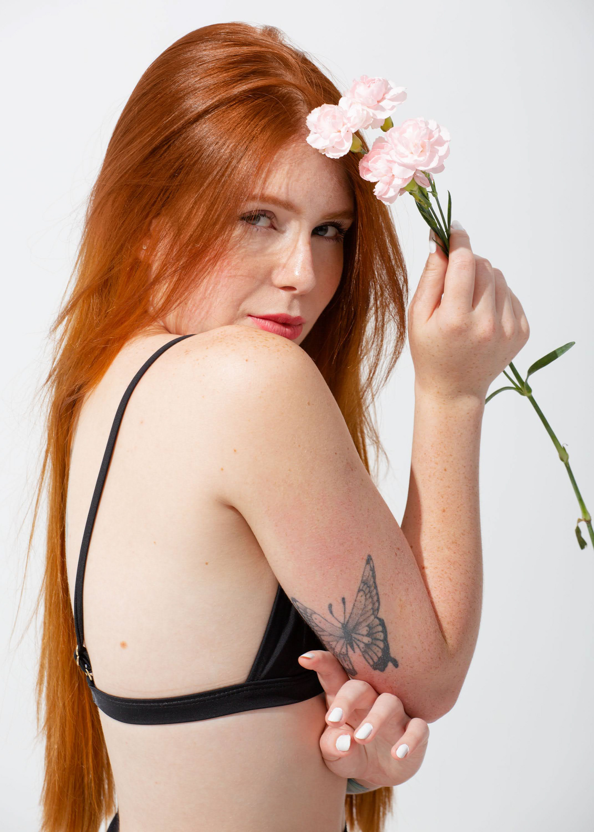 Ensaio fotográfico feminino em estúdio, em Videira/SC
