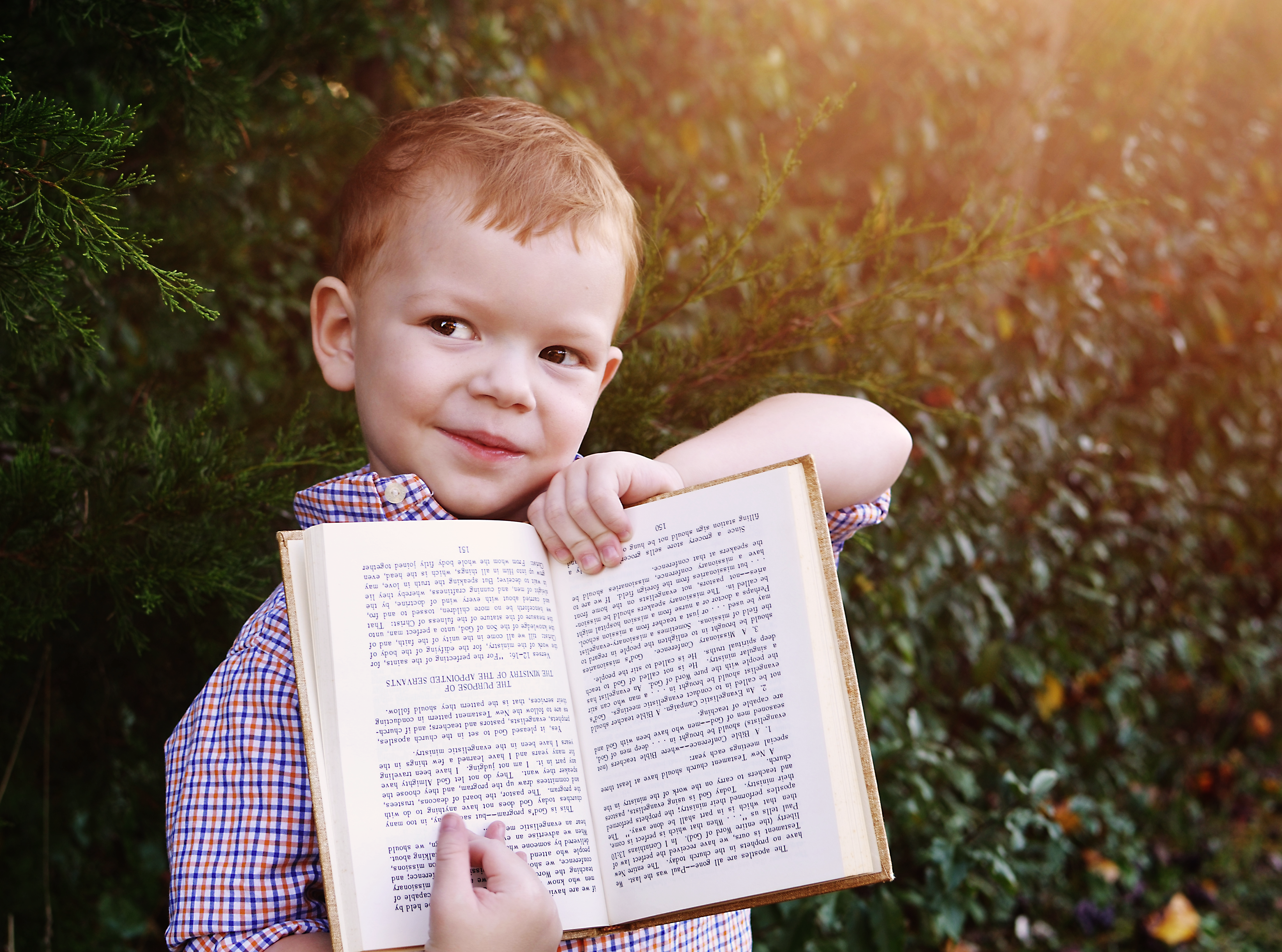 I aim for realism. . . including upside down books!