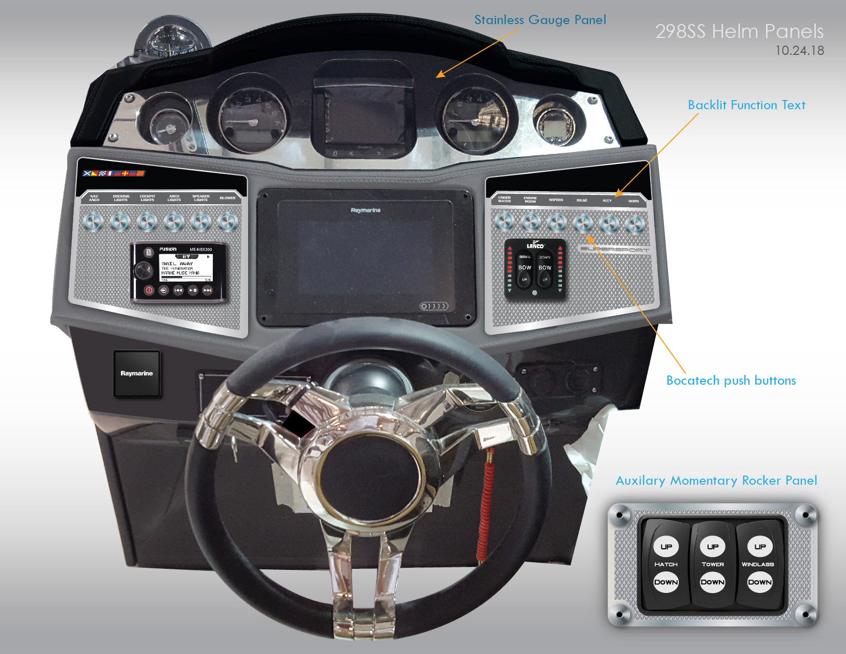 New 298SS/305SS 2020 Helm Upgrade Concept