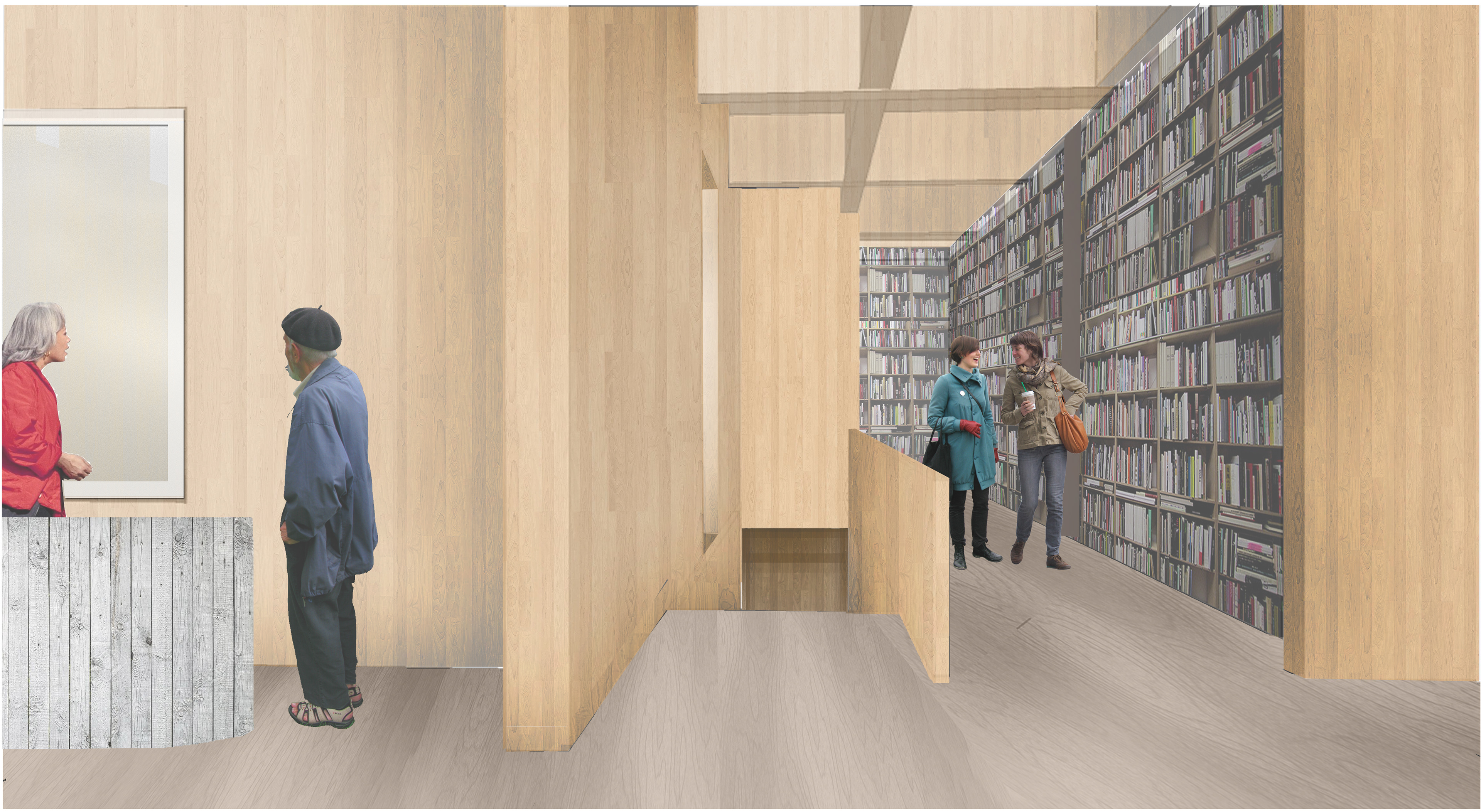 Arrival into library space