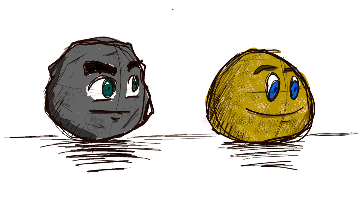 Drawing rocks lol