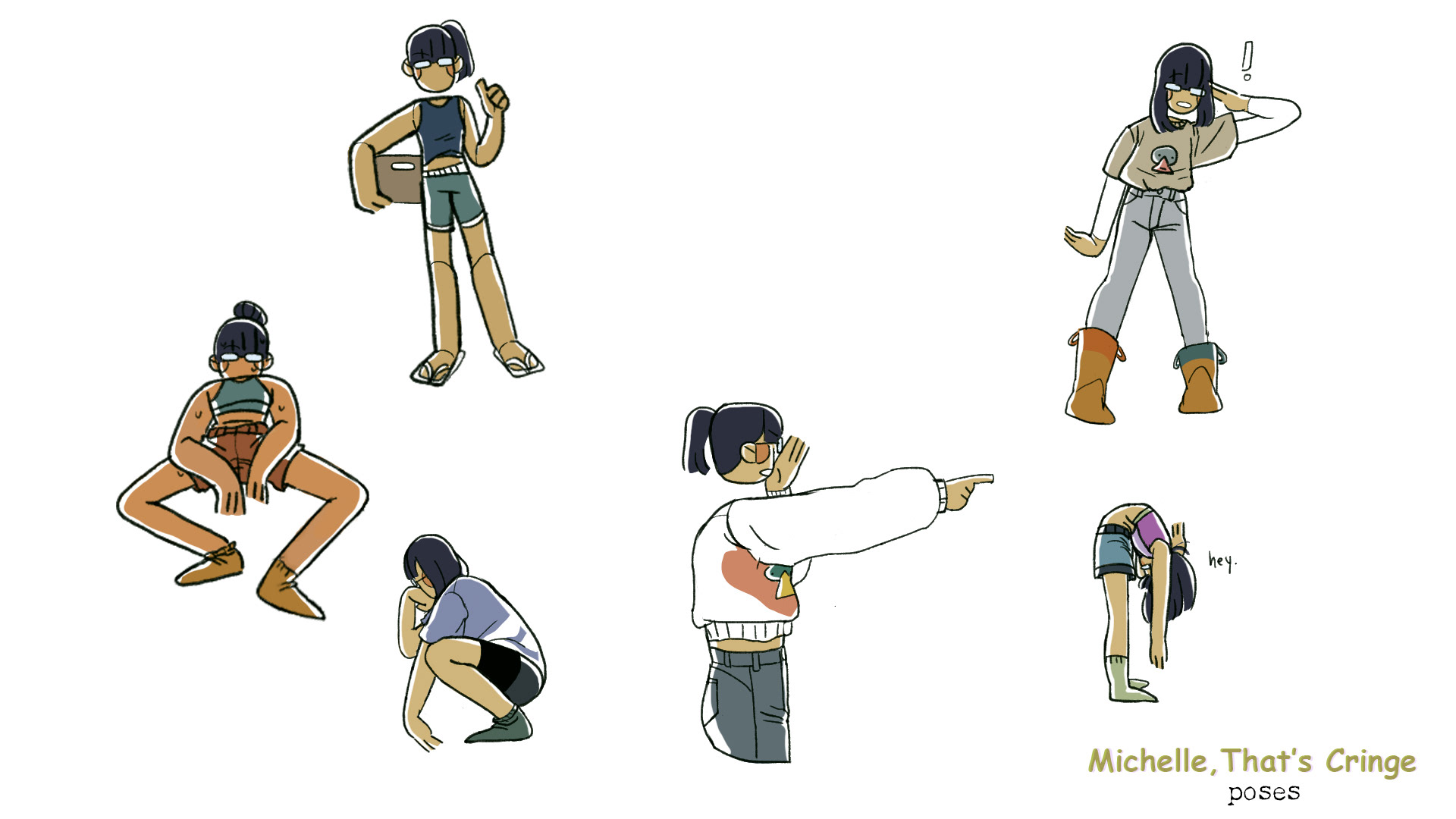 Michelle Character Poses