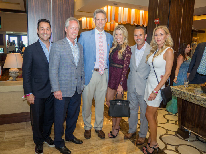Jonathan Blue, Mayor Greg Fischer, William Carstanjen, Jessica Kidner, Jason Middleton and Ashley Hammerbeck.