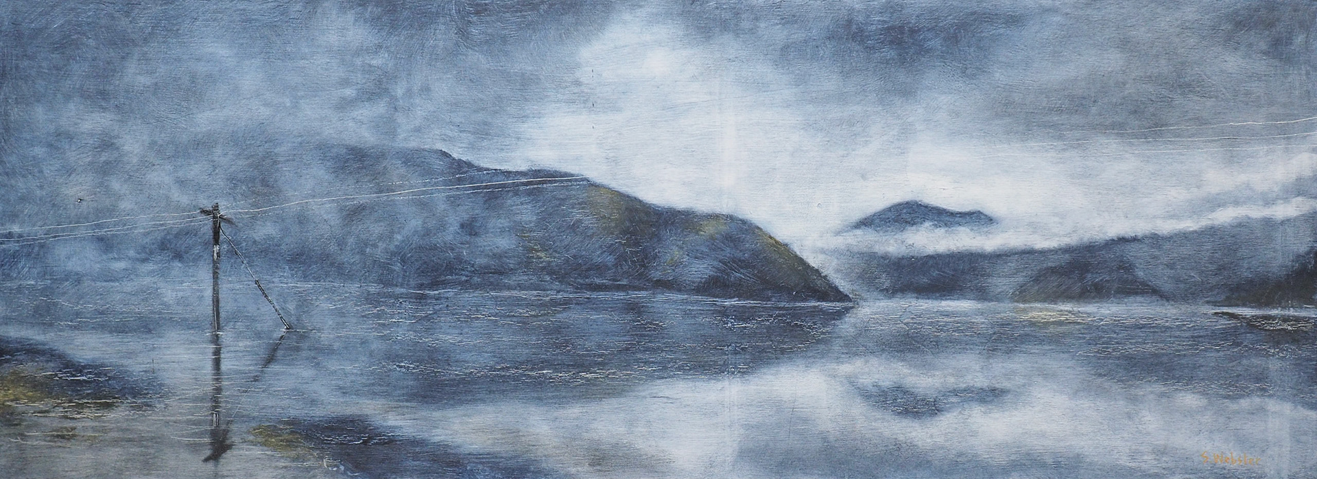 'Power and Solitude'. Oil on Wood 1295x480mm