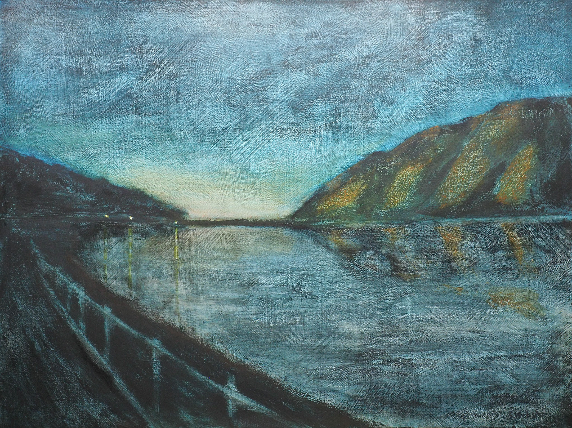 'Late Arrival'. Acrylic on Canvas 1015x760mm