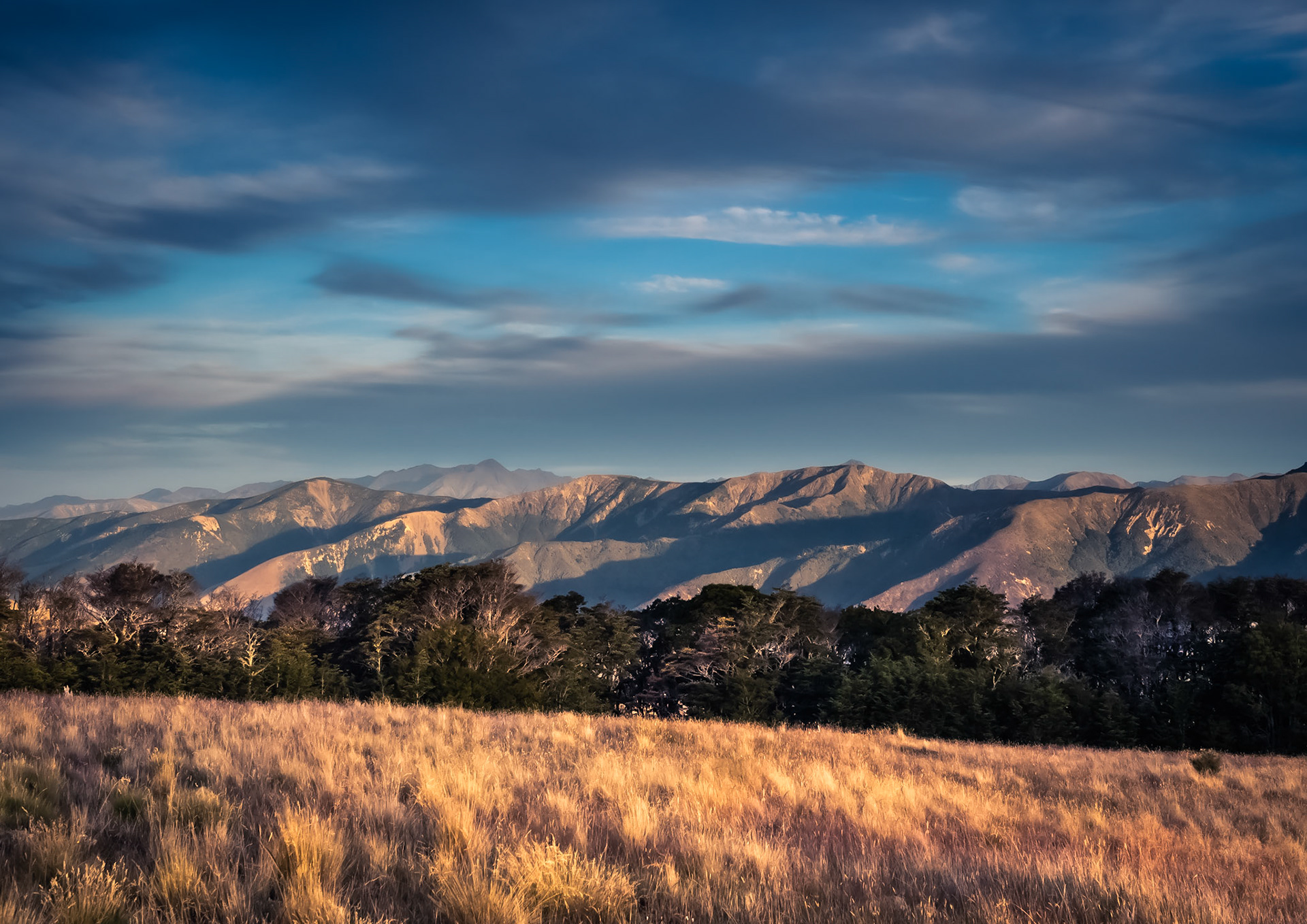 Last Light on Raglan Range