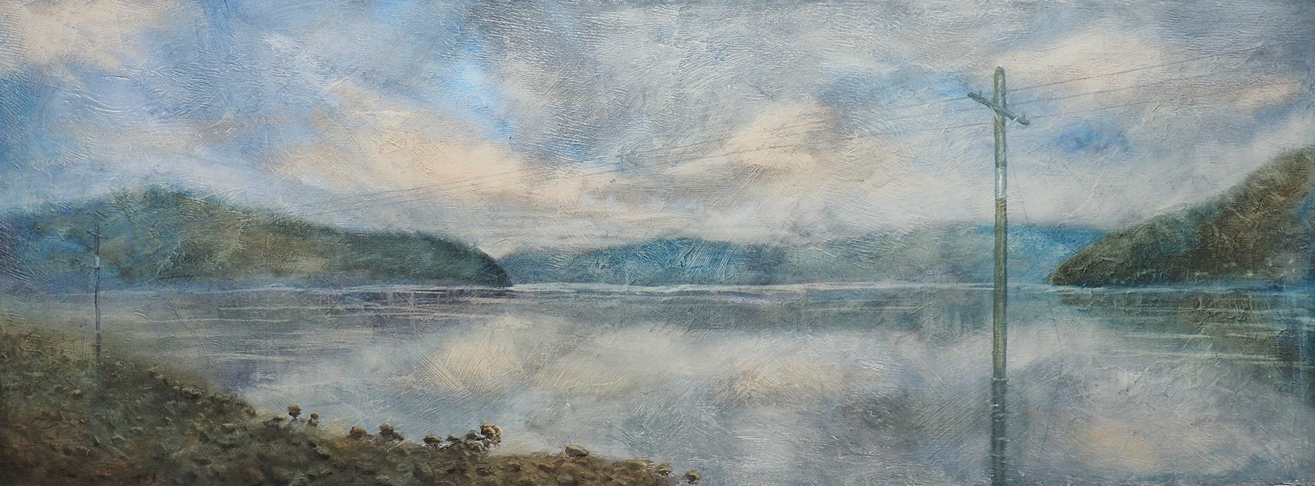 'Power and Glory'. Oil on Wood 1430x535mm