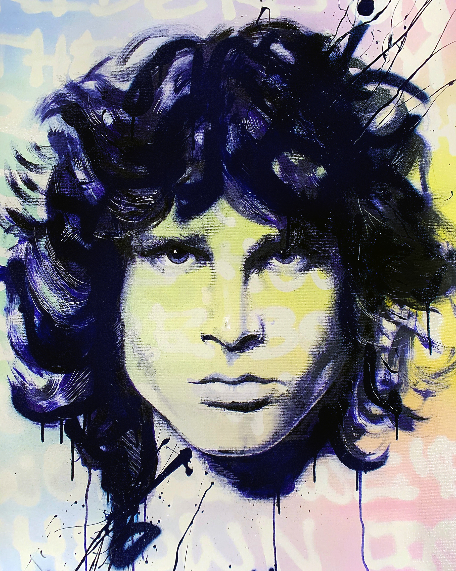 N. Kramskaya, 'Jim' 2019 oil painting portrait of Jim Morrison
