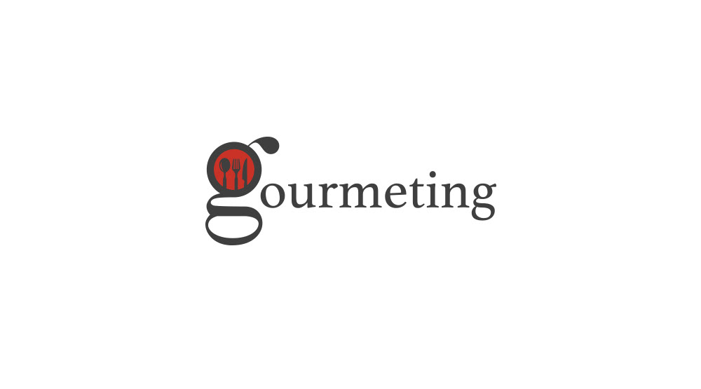 création de l'identité visuelle "Gourmeting", logo, bloc marque,