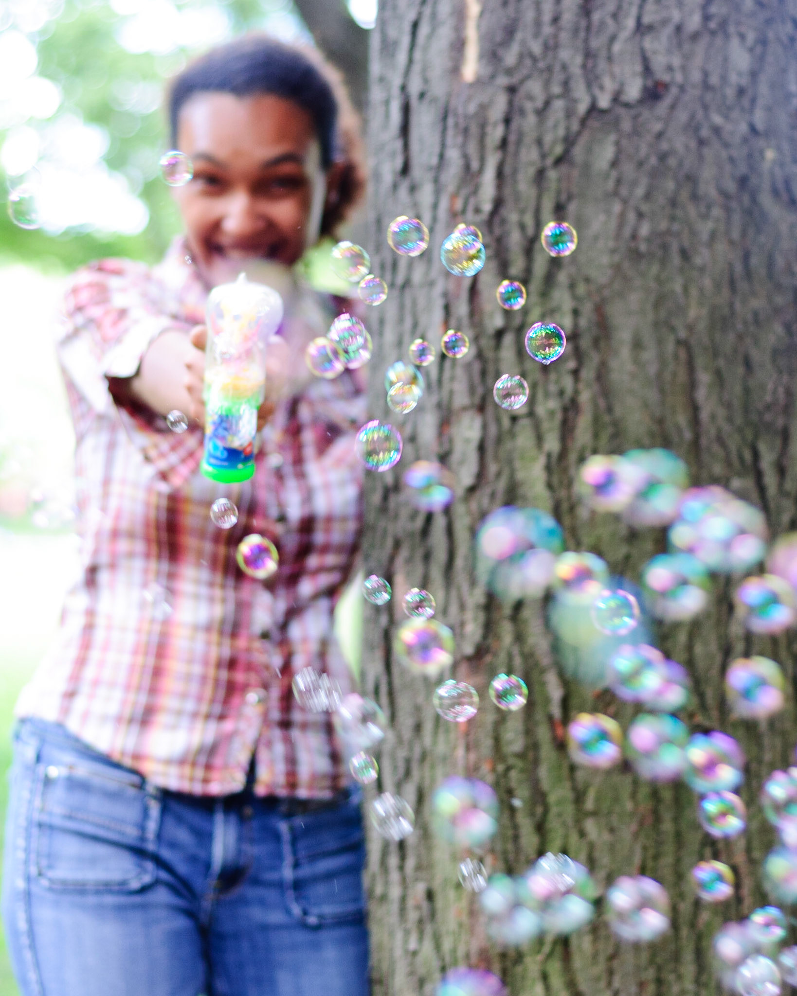 Bubble gun sneak attack!