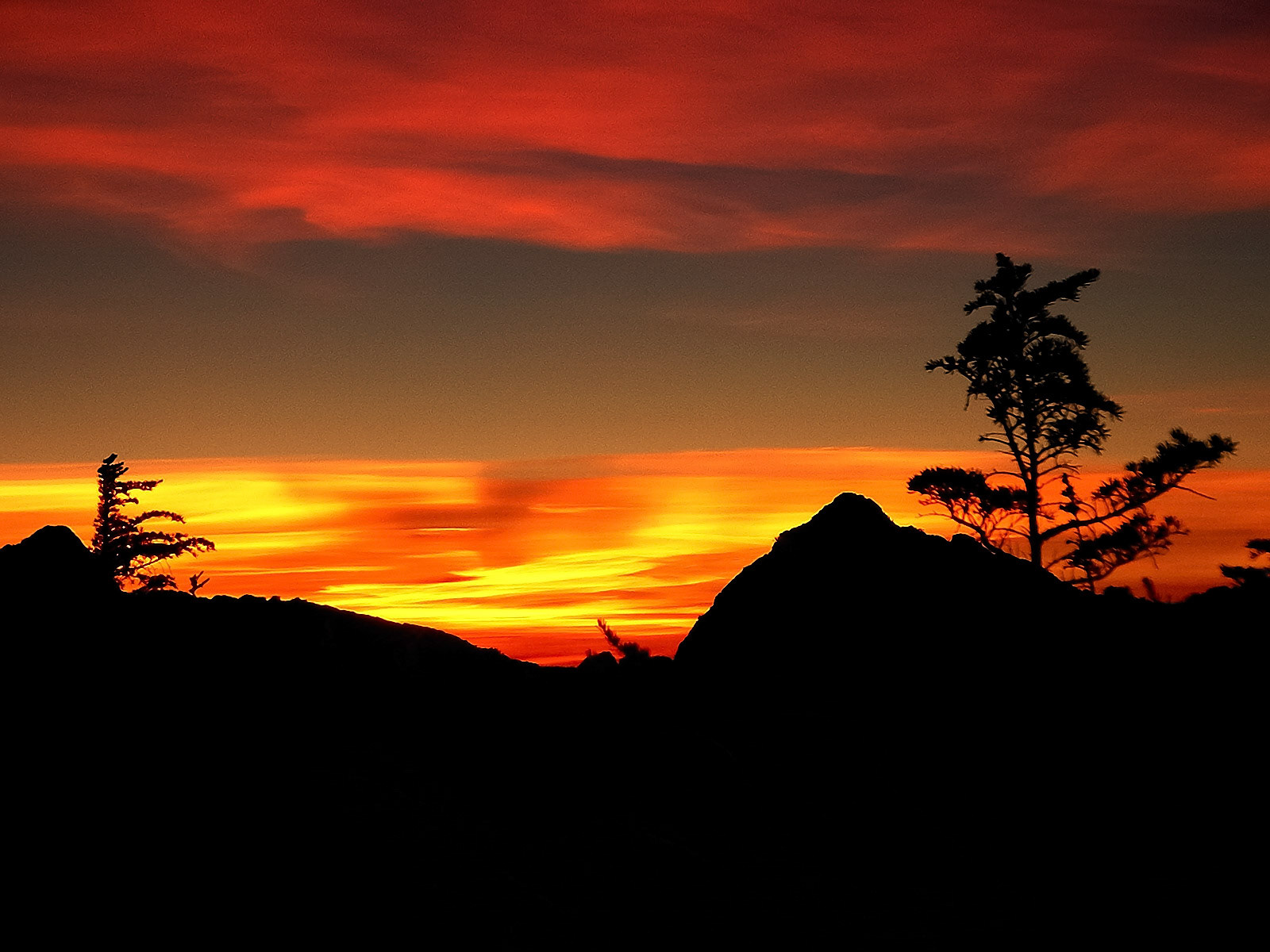 Sunset at Tank Lakes
