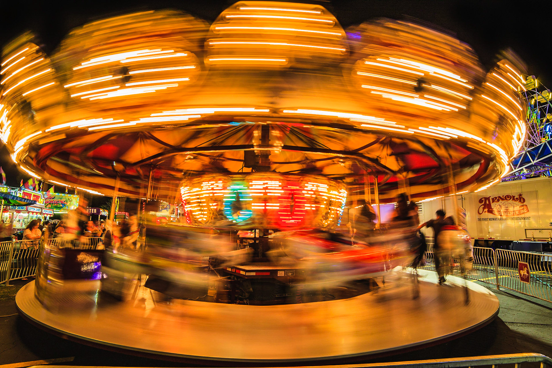 Jeff Donald photography - Carnival Rides at Night