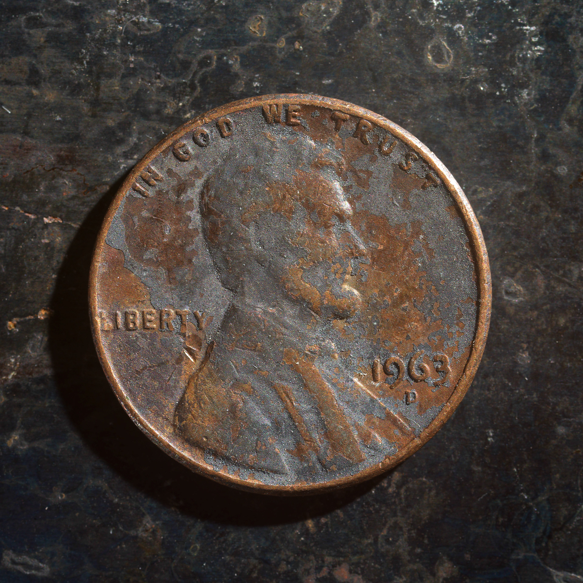 Messed Up Money - Fine Art Coin Photography - Penny - Heads 1961 - 1969