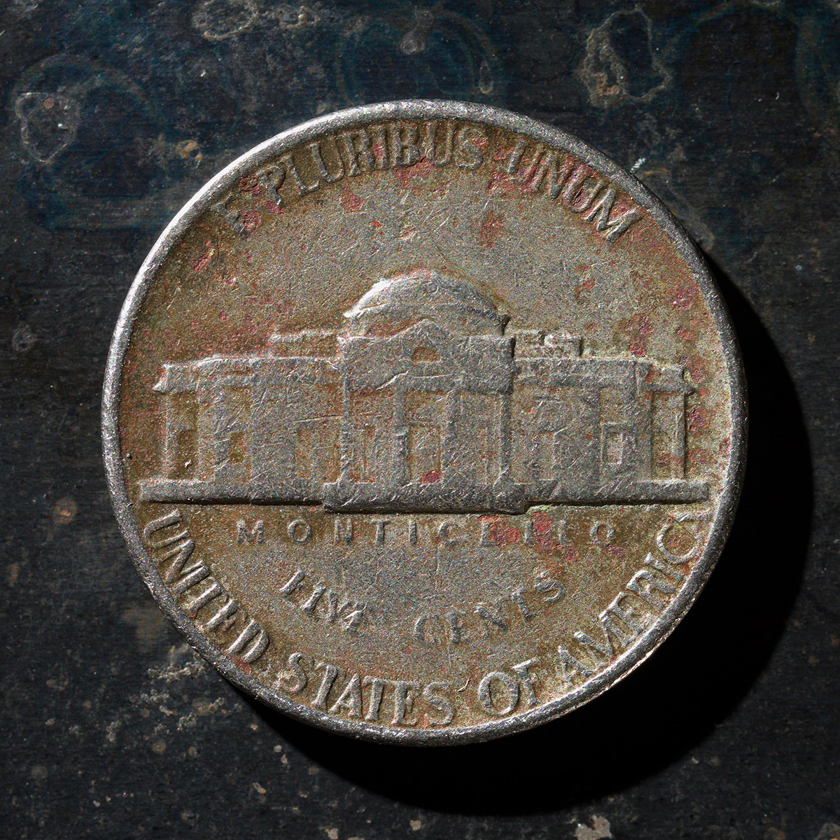 Messed Up Money - Fine Art Coin Photography - Nickel - Tails 1970 - 1980