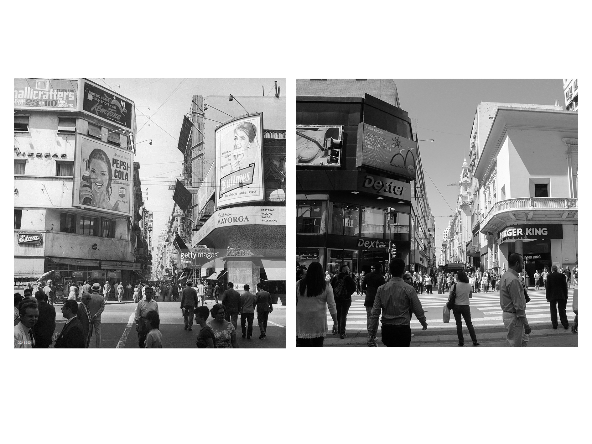 Florida y Av. Corrientes / 1960 - 2017