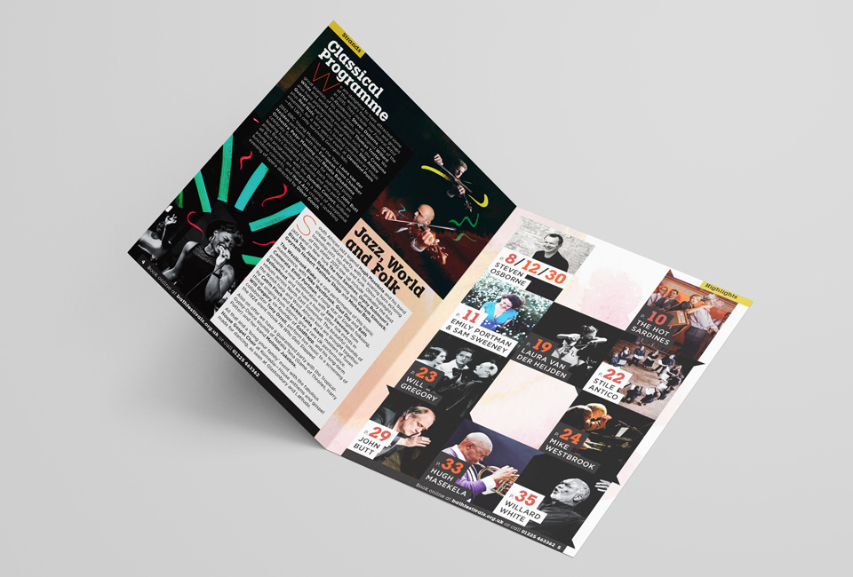 Inside of the International Bath Music Festival brochure