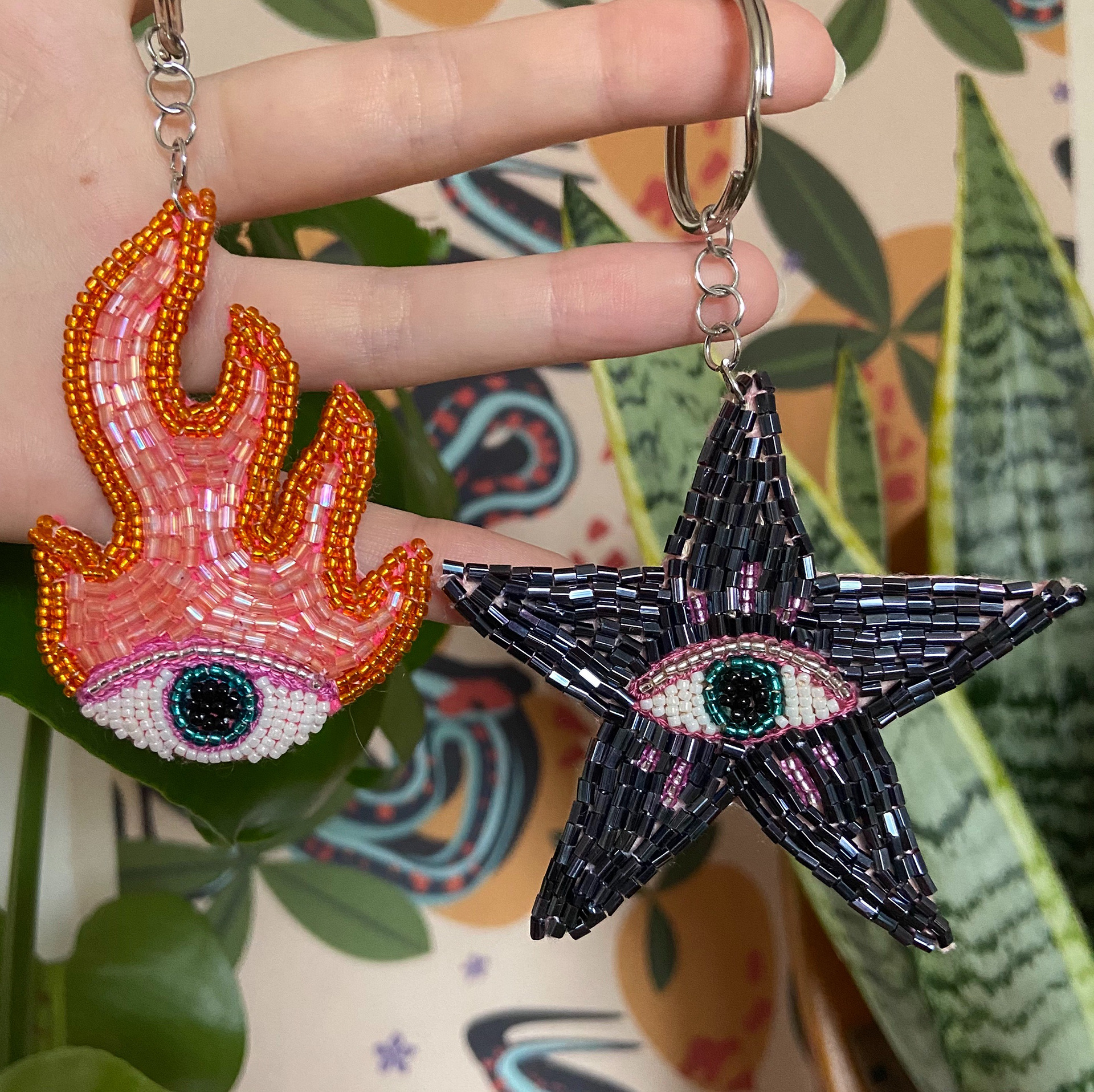 Beaded Eye and Star