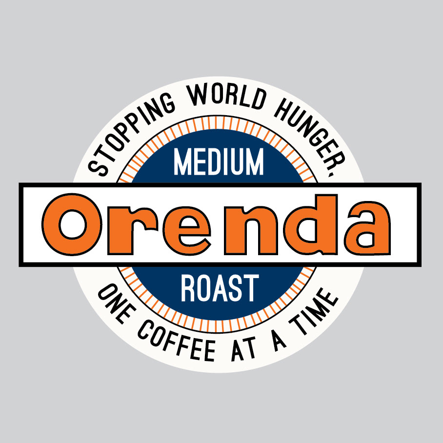   Orenda Coffee logo is for a sustainable coffee brand.