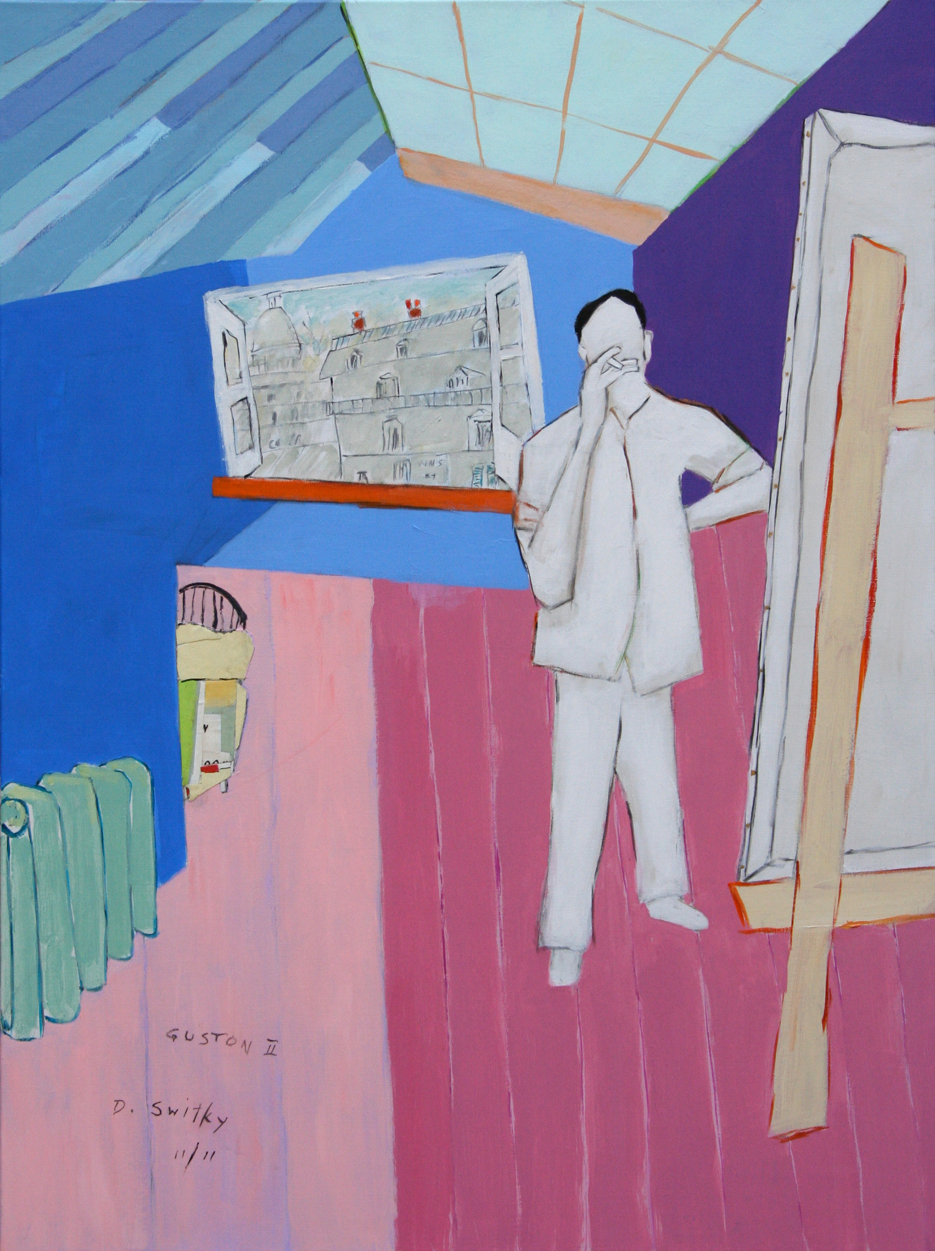 Philip Gustov Studio No. 2 | Acrylic on canvas | 40x30"