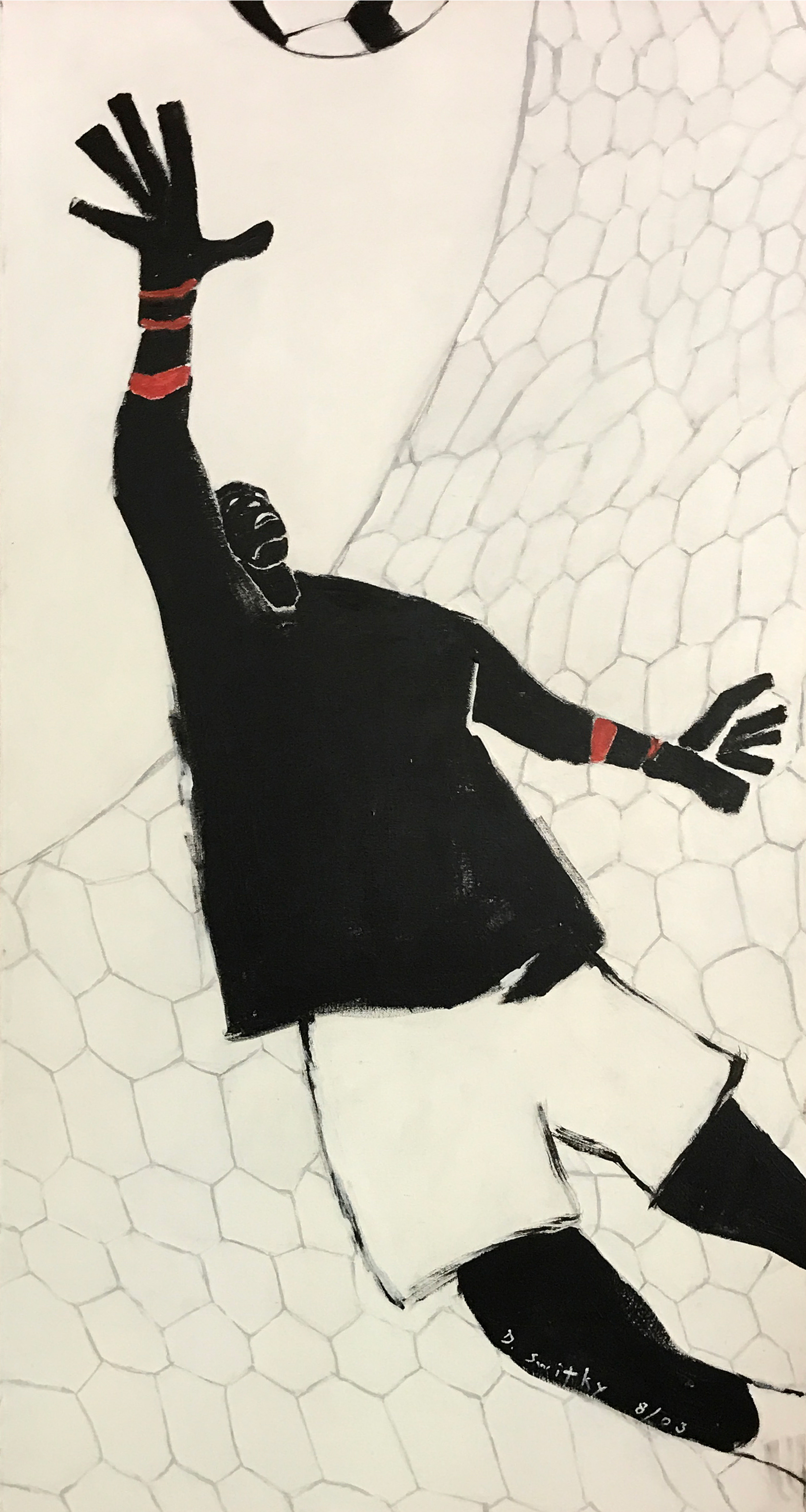 Goalie | Acrylic on canvas | 48x24"