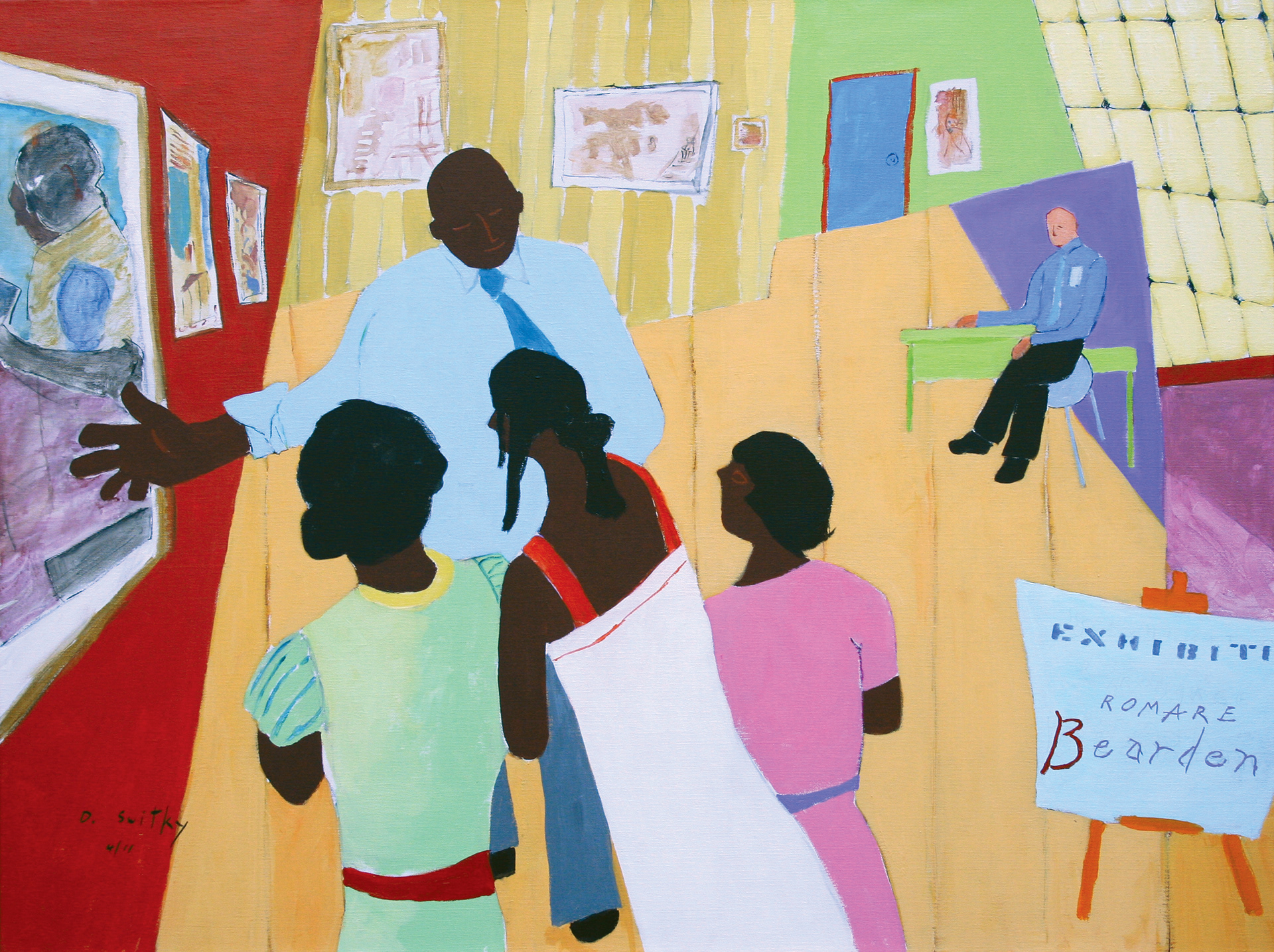 Romare Bearden Exhibit | Acrylic on canvas | 30x40"