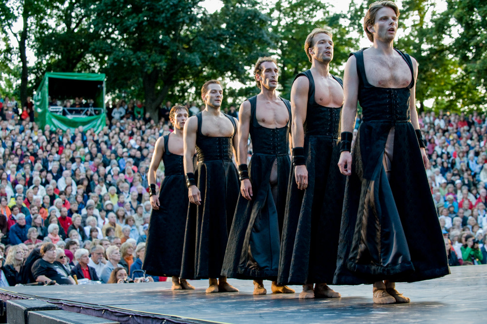 Performance at Vitaberg Park, Stockholm