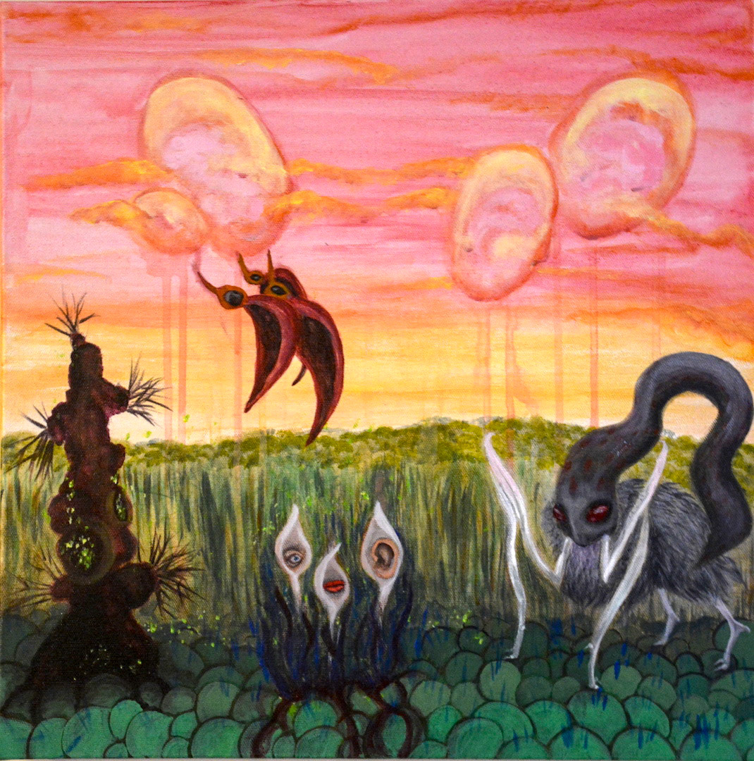 The Oracle, 20x20, Acrylic on Canvas
