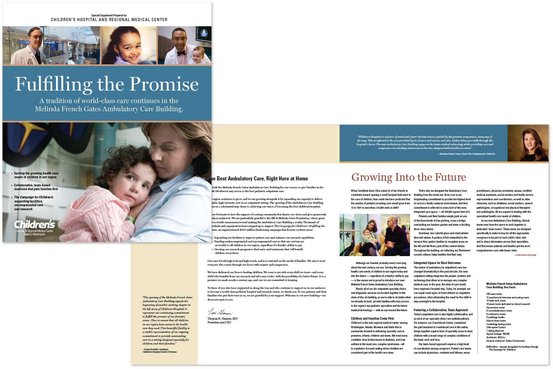 Mail piece for Children's Hospital—Design and production