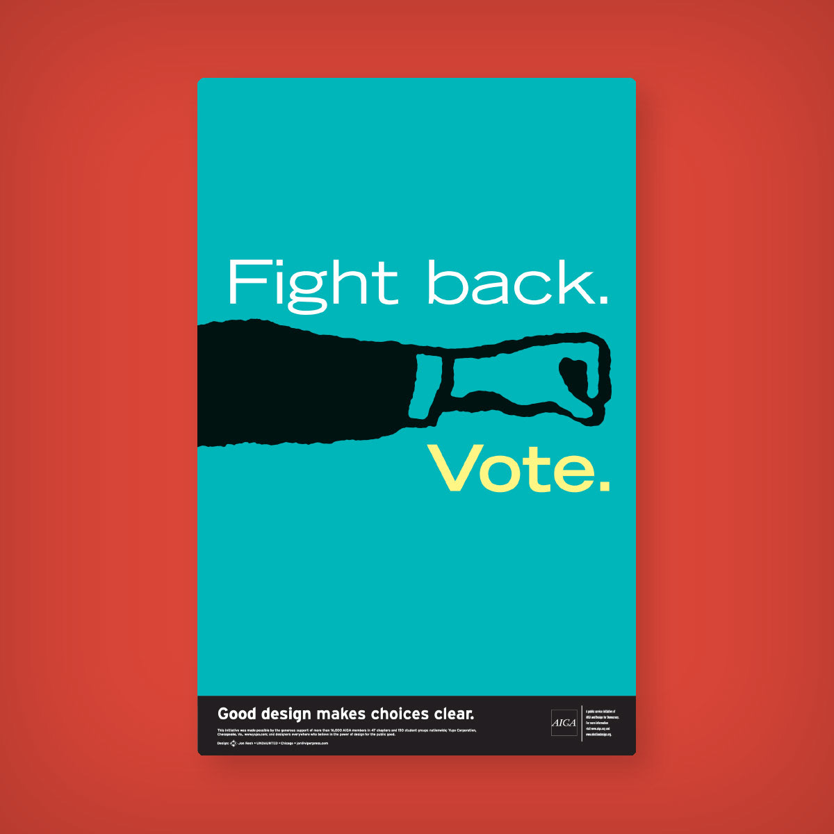 Poster: AIGA Vote campaign