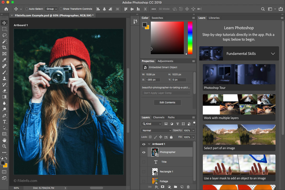 Adobe Photoshop - For touching up and reforming photos
