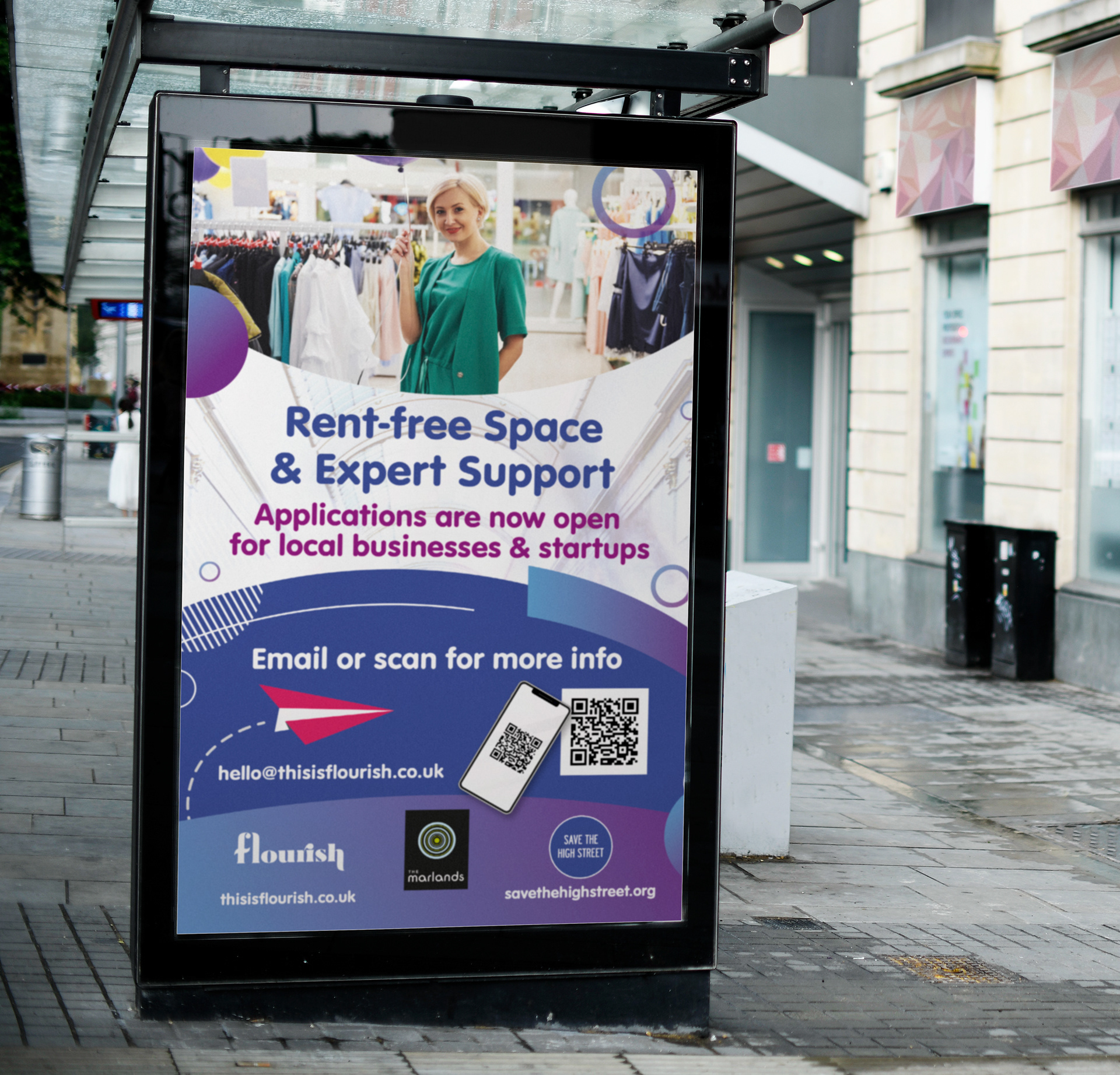 Promotional posters for Save the High Street