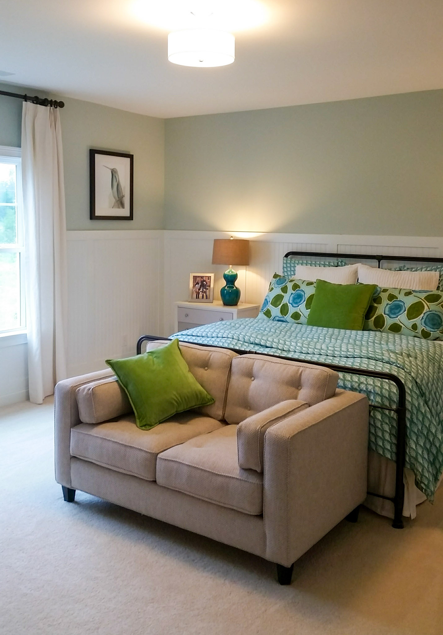Personal Selections: Flooring & lighting. Other selections made by Model Home Interiors.