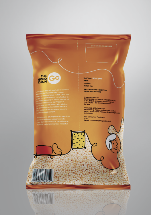 Lentils packaging back
