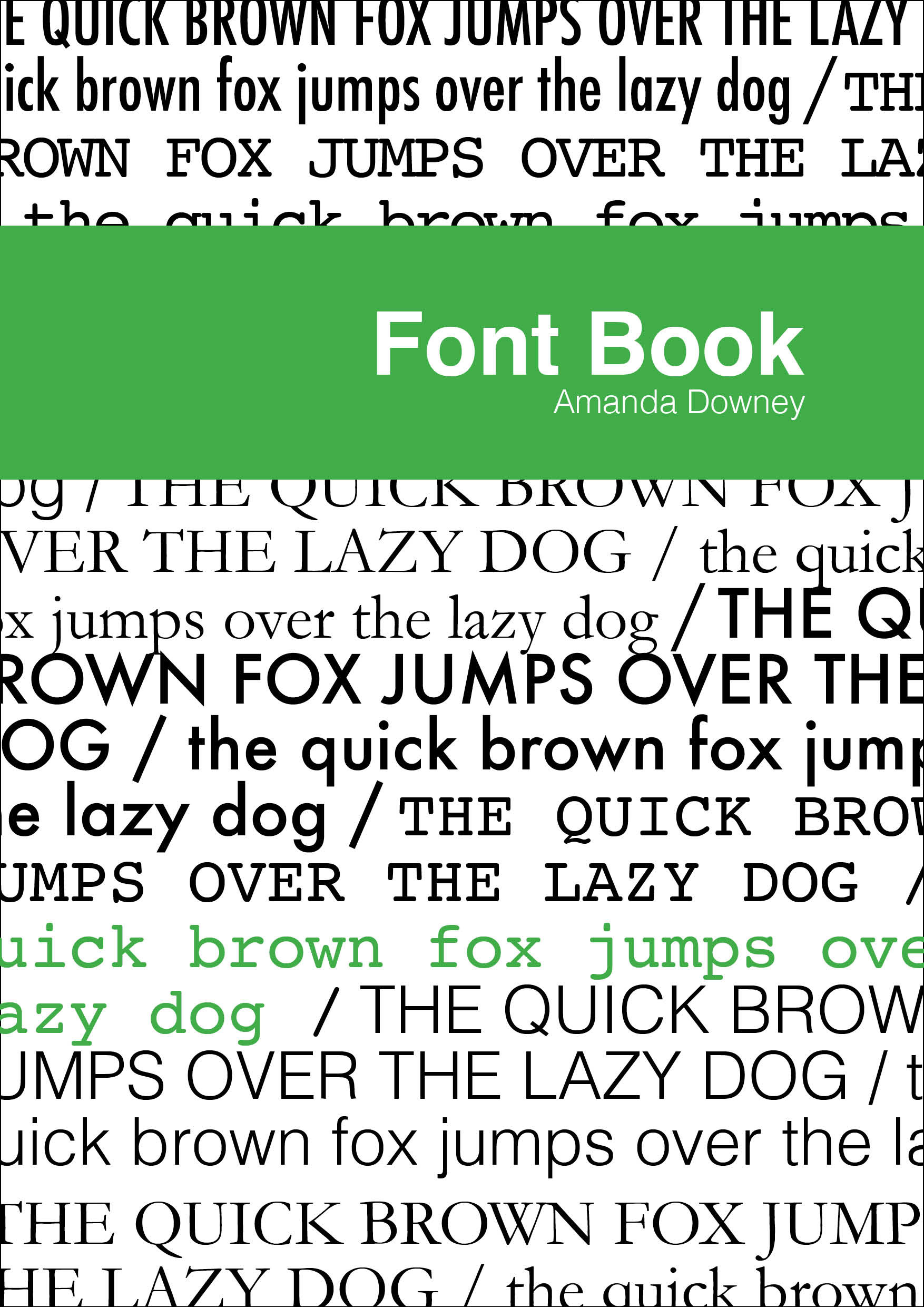 Font Book Cover