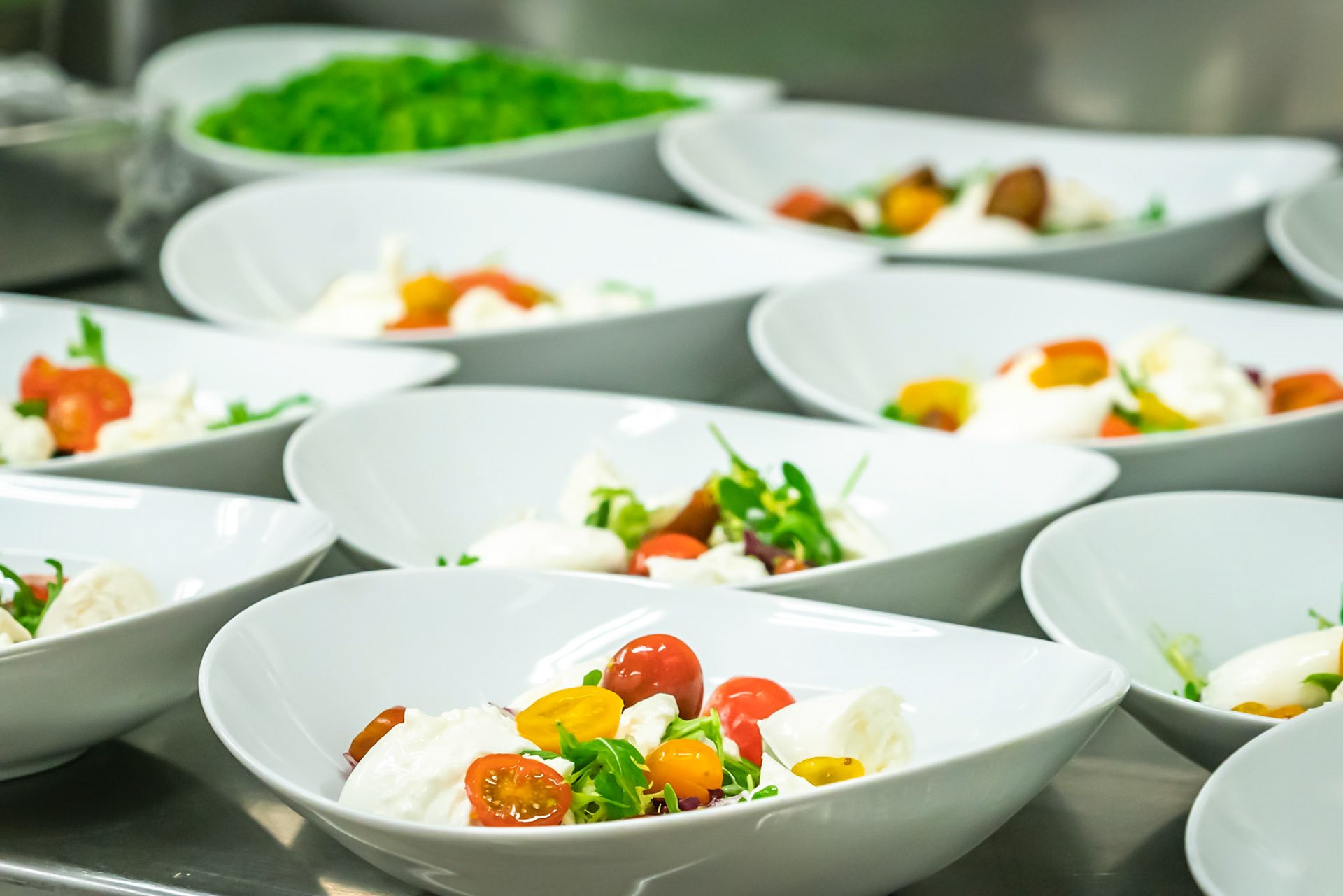 salad is served