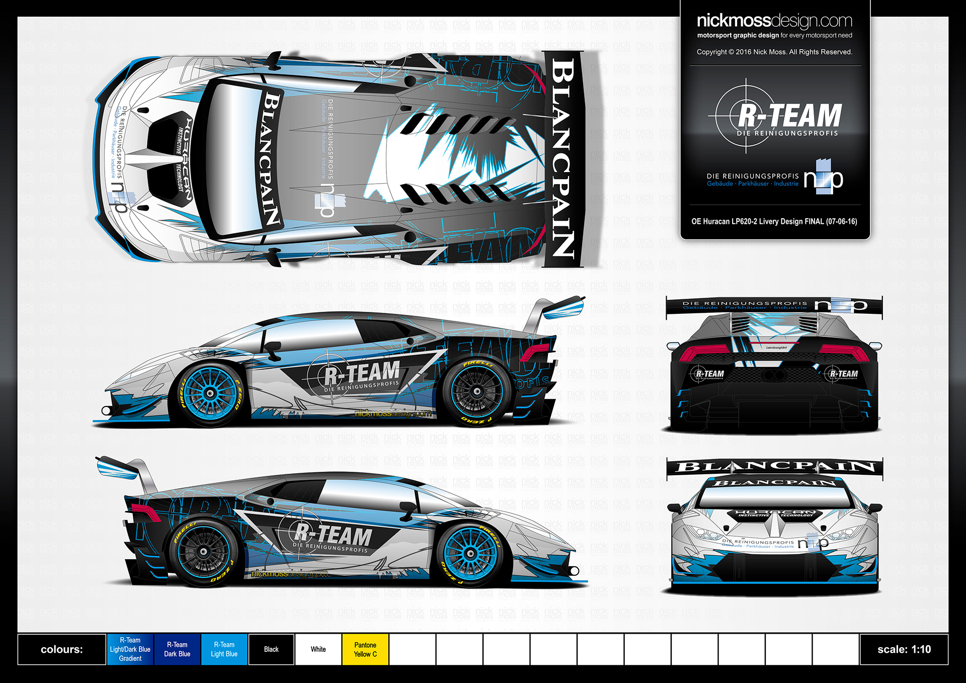 nickmossdesign - R-TEAM/Oliver Engelhardt LAMBORGHINI Livery Design