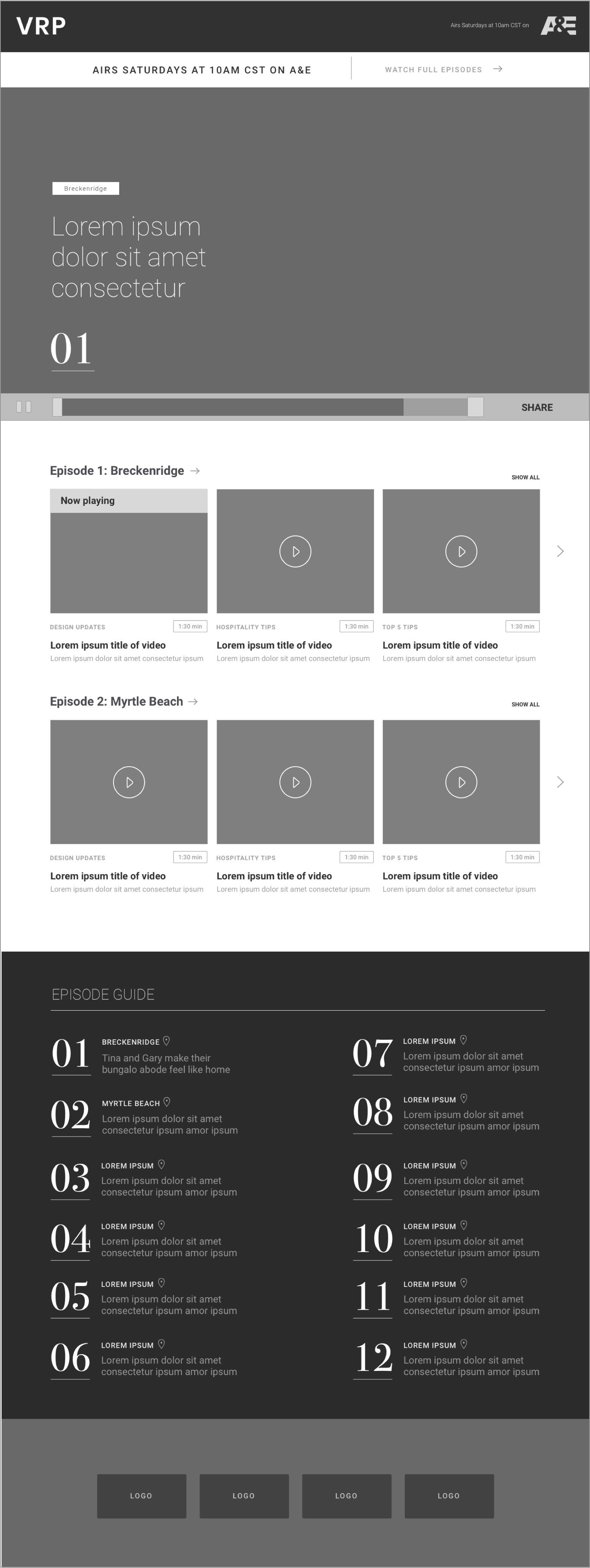 Video page (playing)